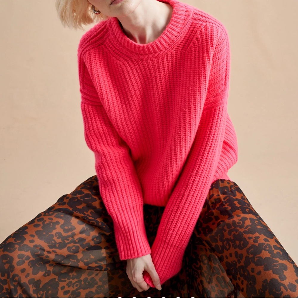 La Ligne Hot Pink Toujours Sweater